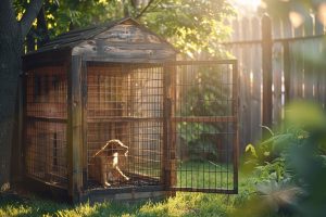 Cage pour chien fait maison