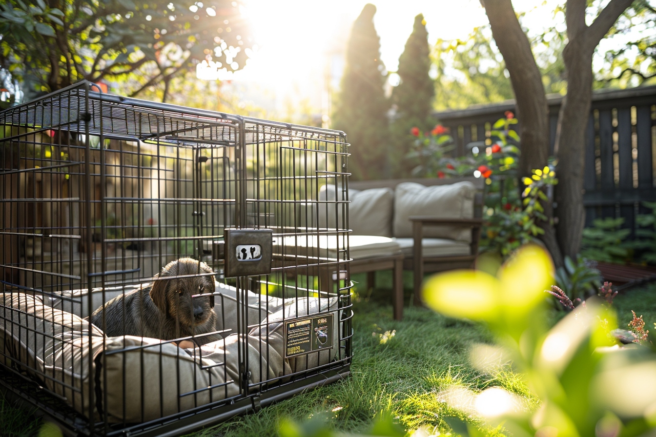 Comment assurer la sécurité de la cage pour chien?