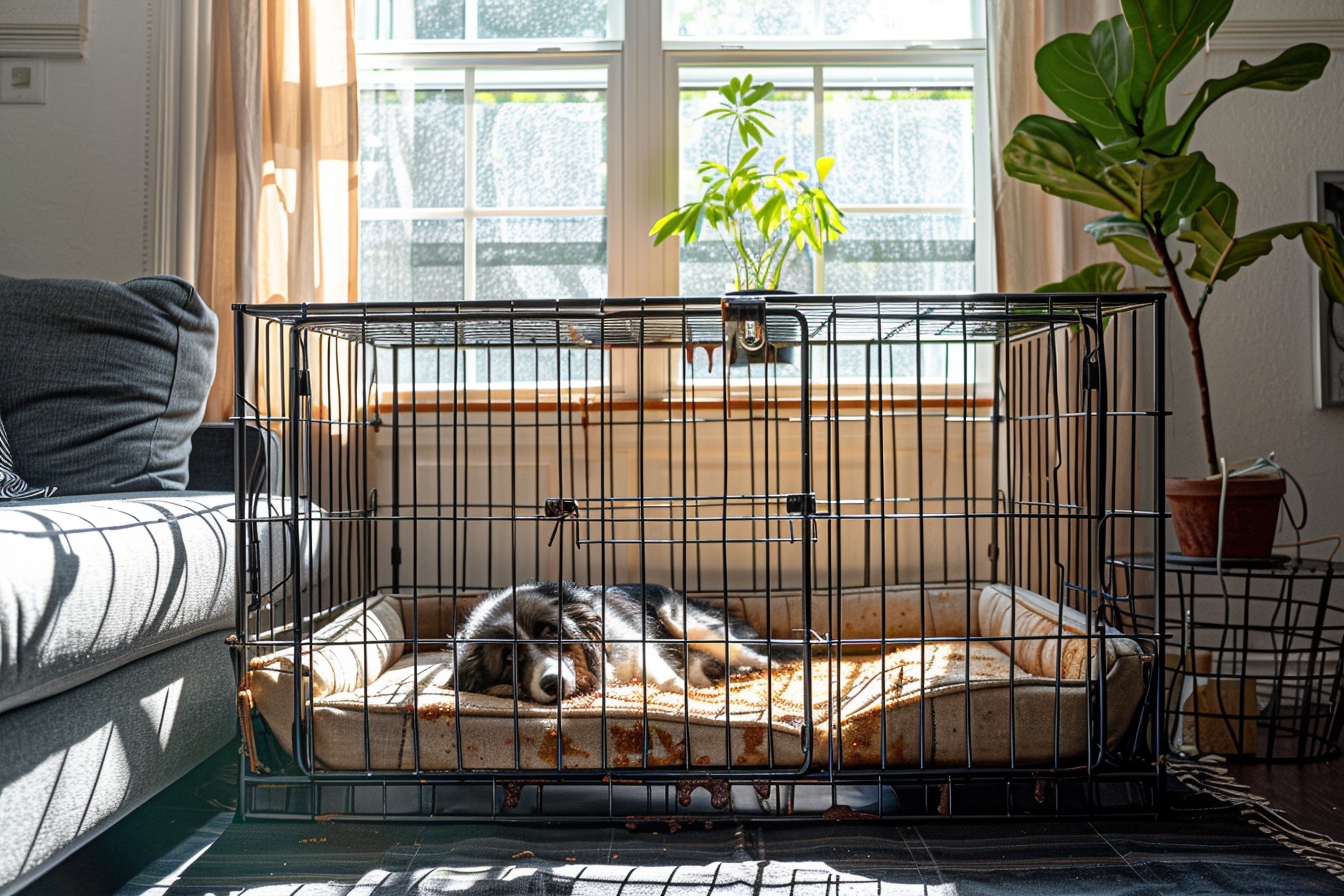 Comment nettoyer une cage de transport pour gros chien?