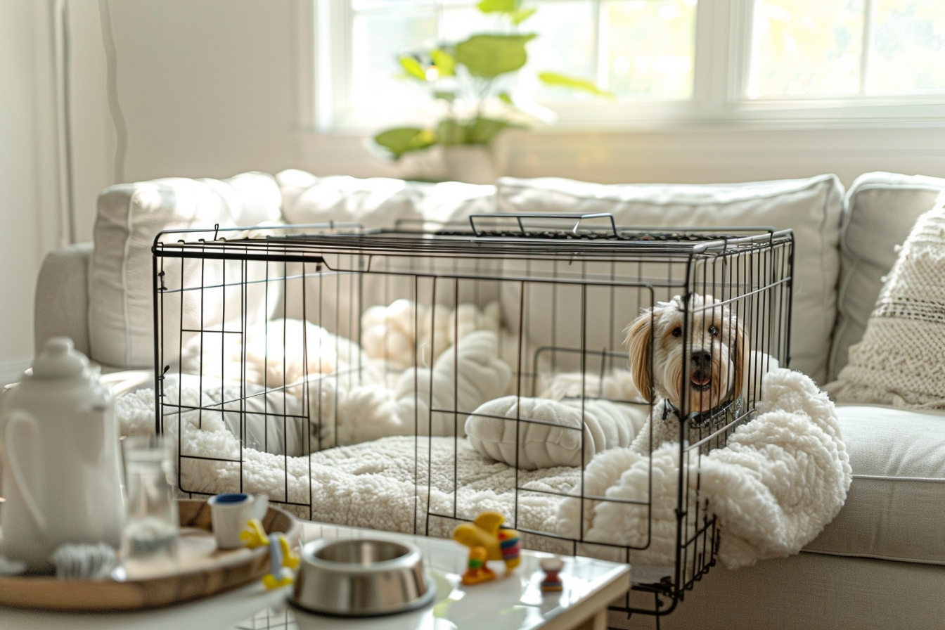 Comment rendre la cage de mon chien plus confortable?