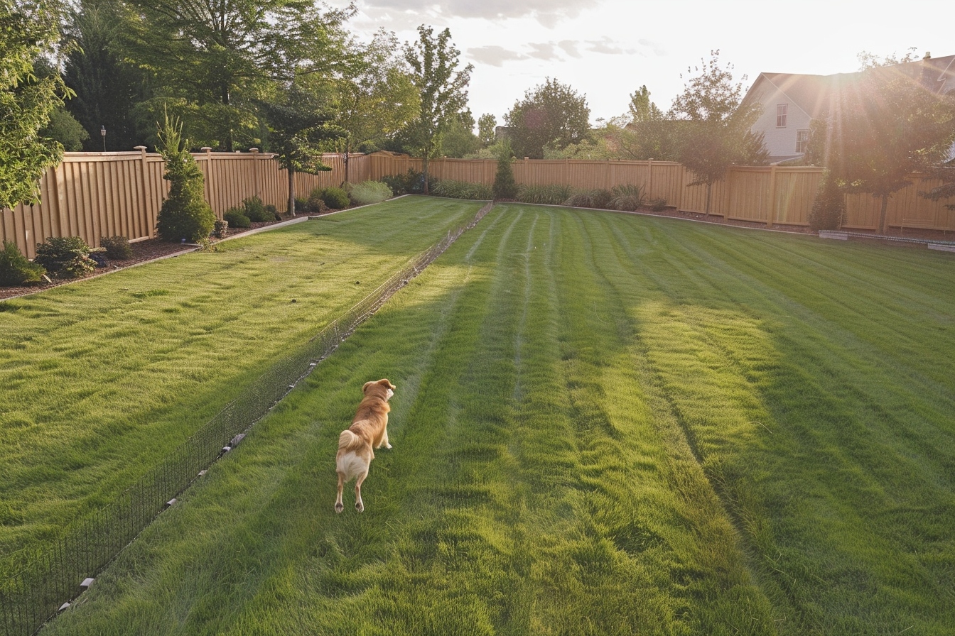 Différence entre une clôture électrique sans fil pour chiens et le sol ?