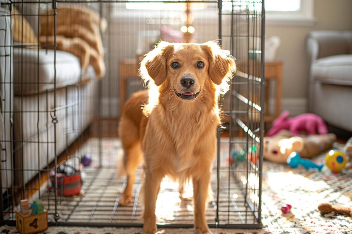 Est-ce que la taille de la cage influe sur le comportement de mon chien?