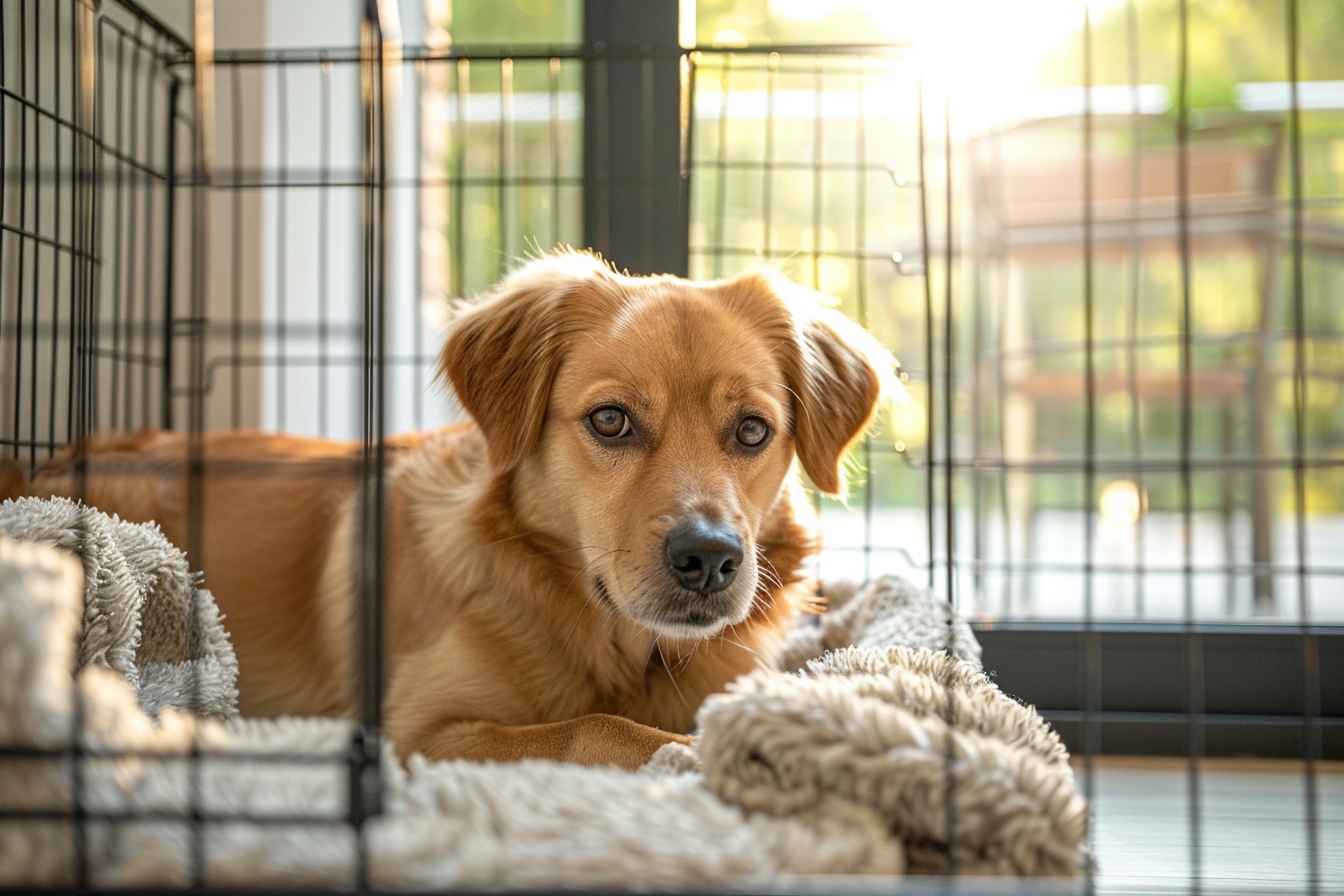 Puis-je laisser mon chien dans sa cage de coffre pendant de longues périodes?