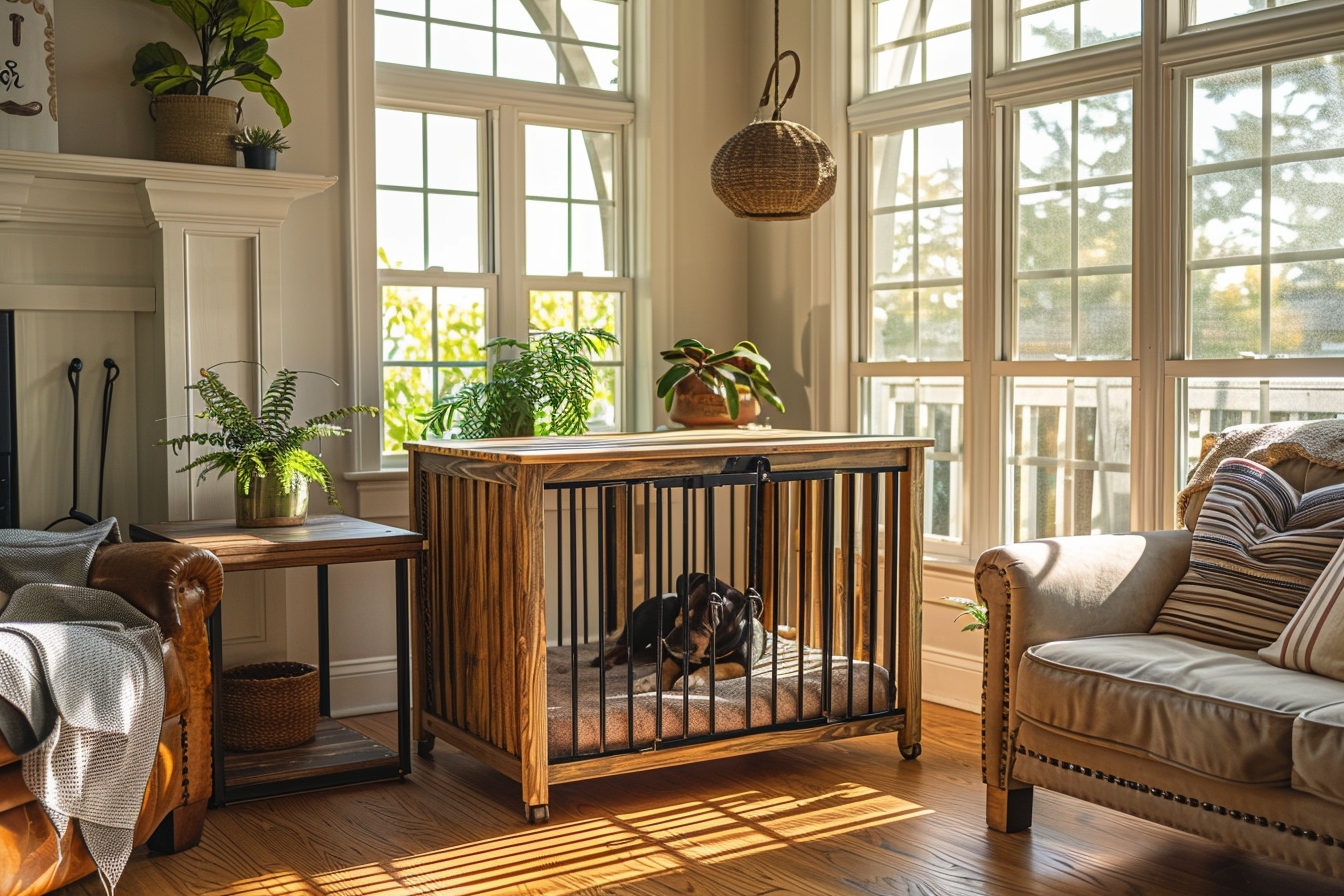 Quels sont les avantages de fabriquer un meuble cage pour chien?